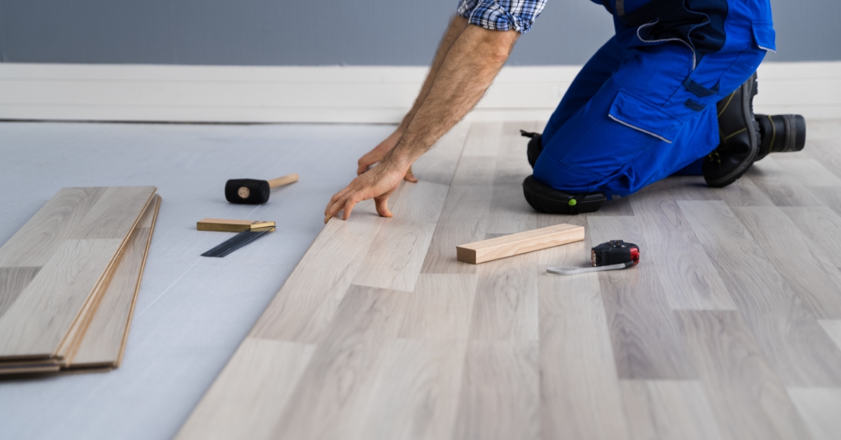 laying flooring 